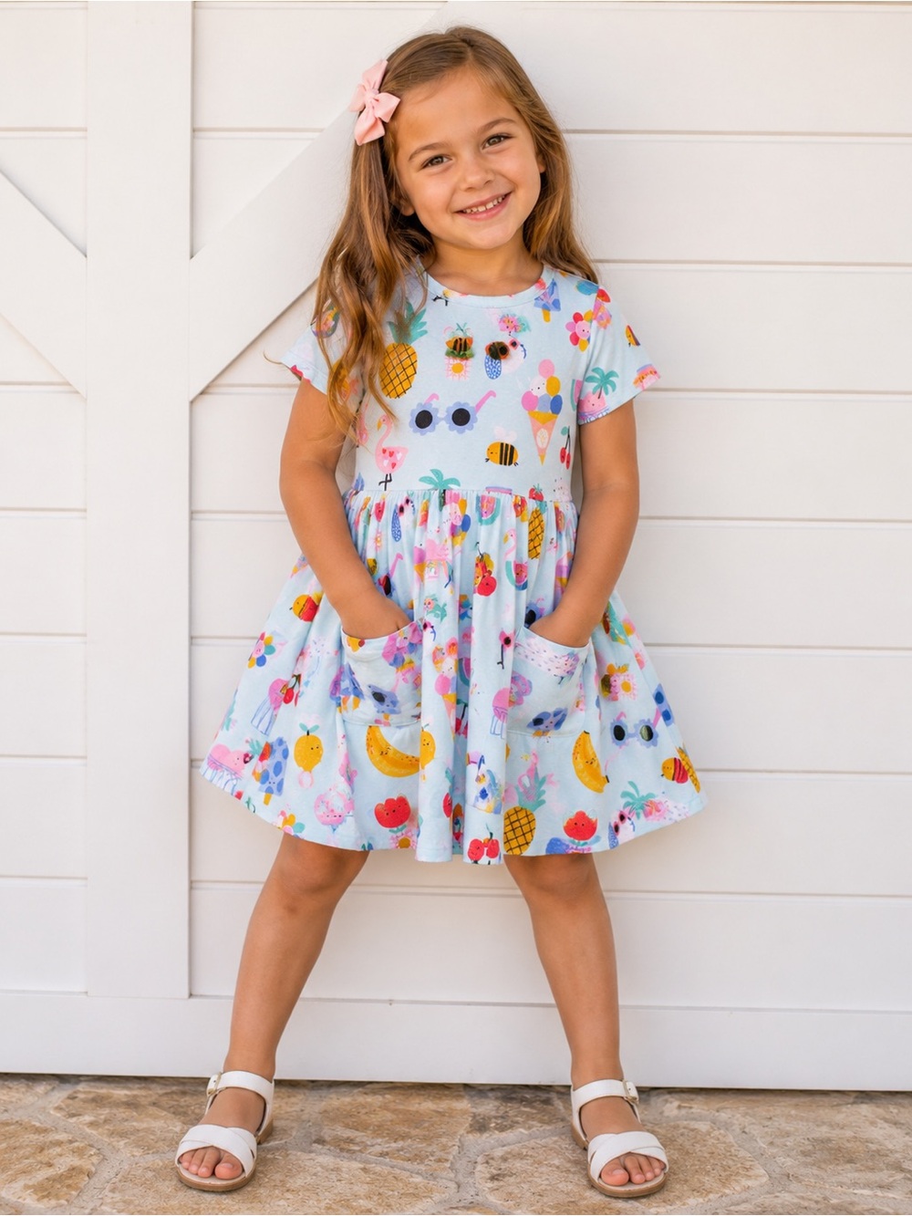 Angel Dear “Ice Cream Giggles” Twirly Dress | Size 5 Novelty print whimsical